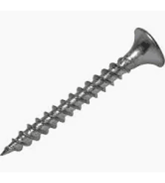 Tornillo drywall 3.5x25 zinc bolsa 100u