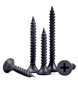 Tornillo drywall 3.5x32 negro bolsa 100u