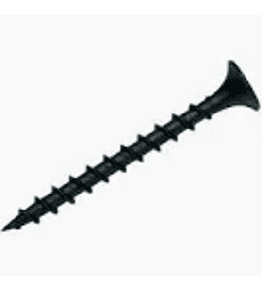 Tornillo drywall 3.5x32 negro bolsa 100u