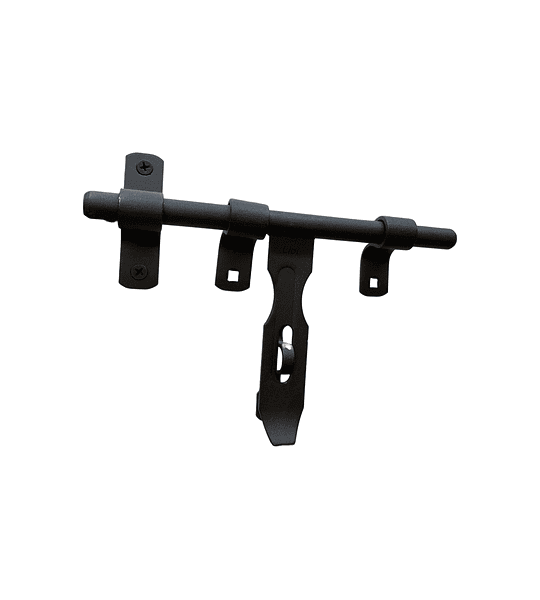 Cerrojo carcelero c/torn. 8 x 1/2"negro