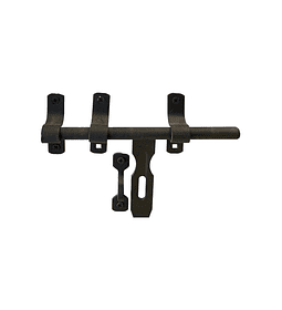 Cerrojo carcelero c/torn. 8 x 1/2"negro