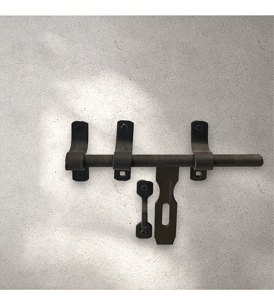 Cerrojo carcelero c/torn. 8 x 1/2"negro