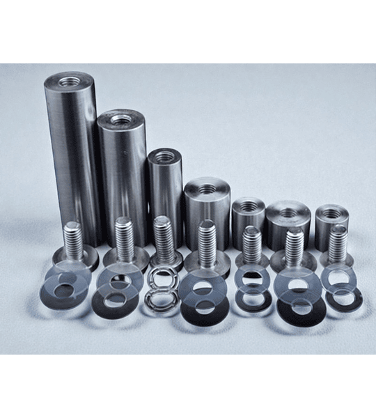 Separador de vidrio a inox 12*30 mm (sep001)