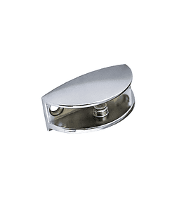 Escuadra p/vidrio 1/2 luna acero chica 34*17mm (sop001)