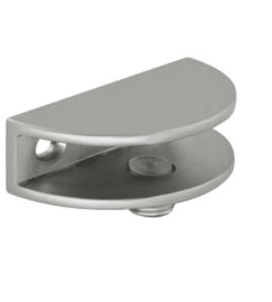 Escuadra p/vidrio 1/2 luna acero mediana 45,6*22mm (sop002)