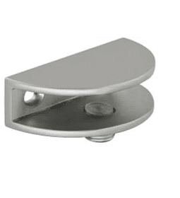 Escuadra p/vidrio 1/2 luna acero grande 51,7*24 mm (sop003)