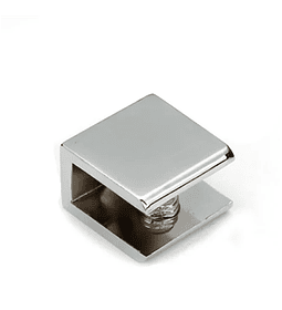 Escuadra p/vidrio recta cromo chica 28*28 (sop004)