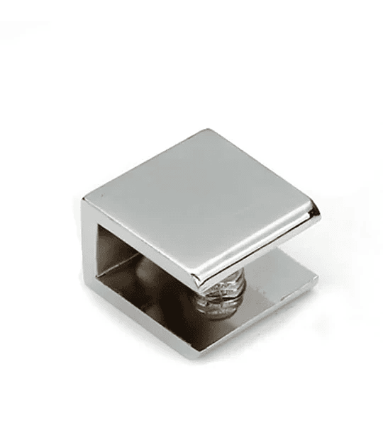 Escuadra p/vidrio recta cromo chica 28*28 (sop004)