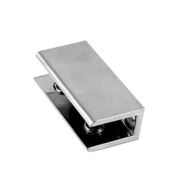 Escuadra p/vidrio recta cromo grande 56*28 mm (sop005)