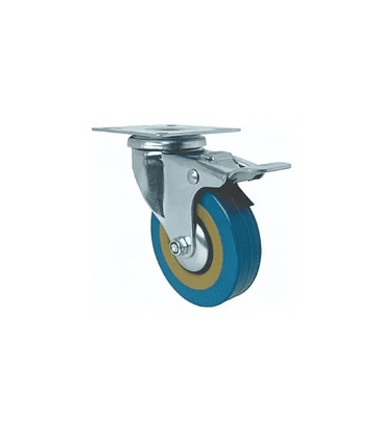 Rue015 rueda c/base c/fr gir 4" gris