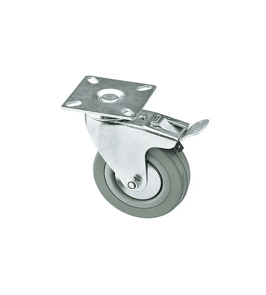 Rue016 rueda c/base c/fr gir 5" gris