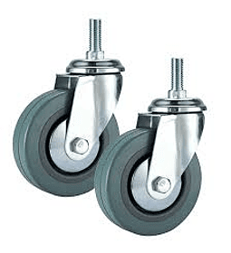 Rue020 rueda gir c/hilo 4" gris