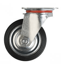 Rue042 rueda negra c/base 8"