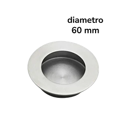 Asa07 asa redonda 60 mm  acero inox