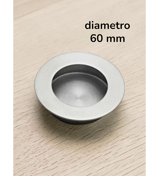 Asa07 asa redonda 60 mm  acero inox