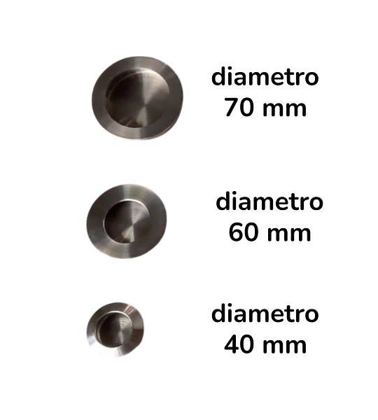 Asa07 asa redonda 60 mm  acero inox