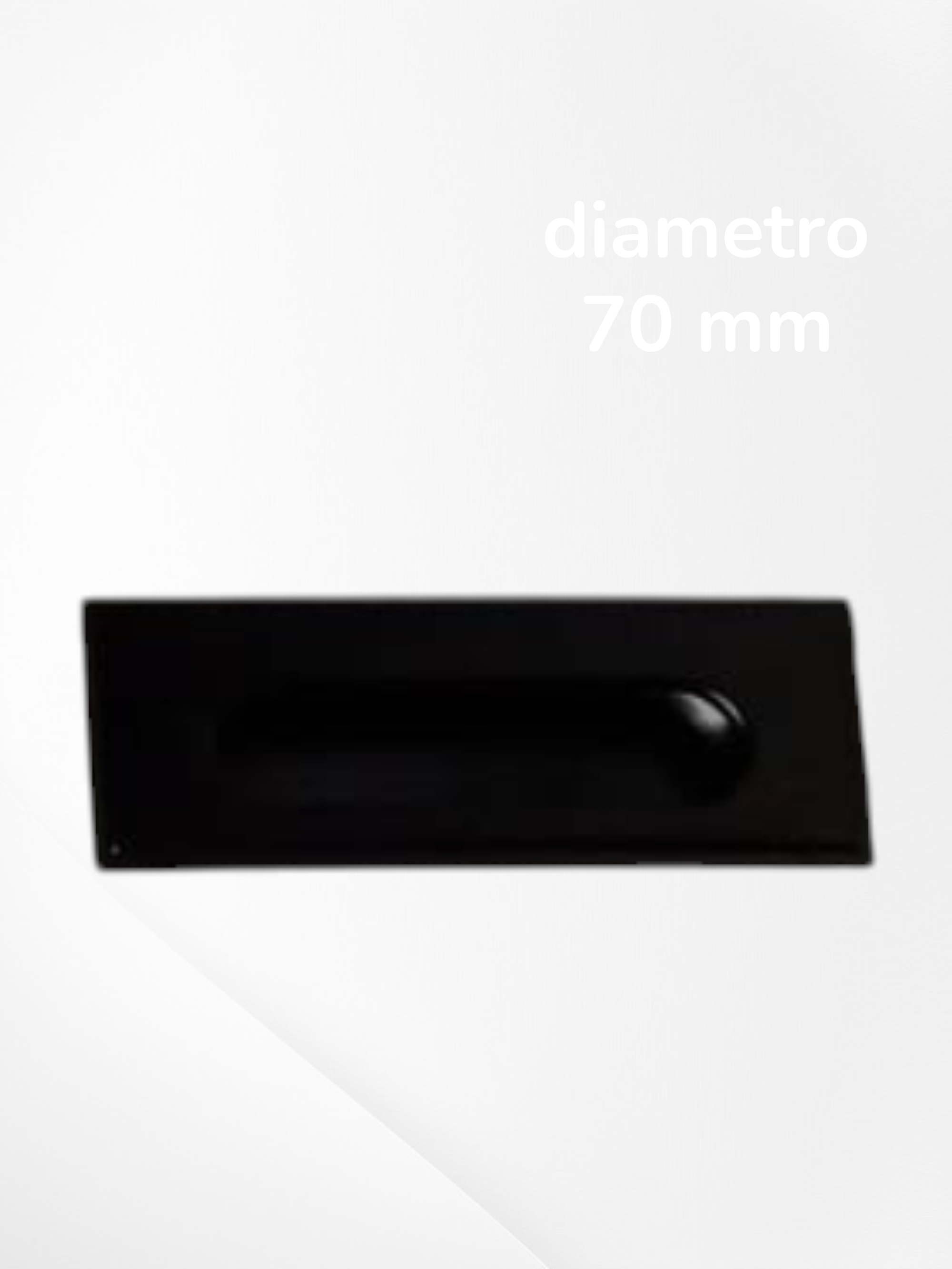 Asa01 asa rectangular negra 96 mm