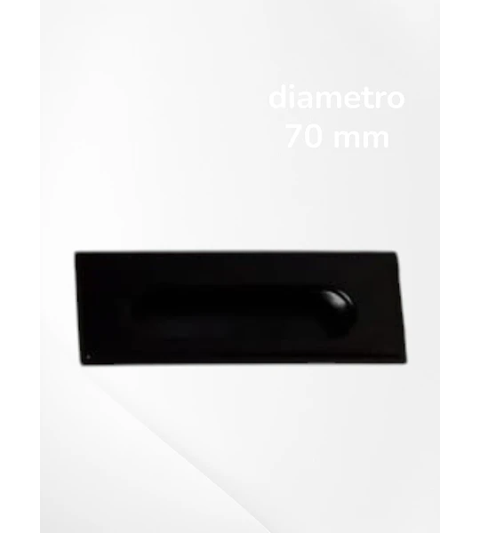 Asa01 asa rectangular negra 96 mm