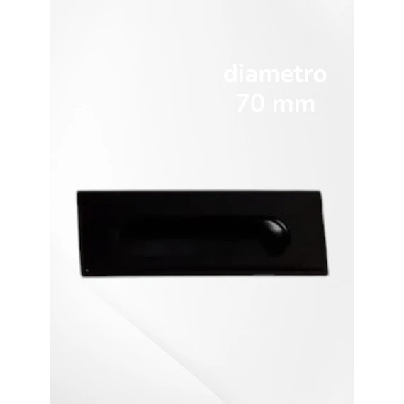 Asa01 asa rectangular negra 96 mm