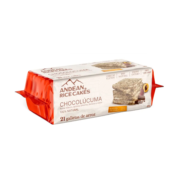 GALLETAS ANDEAN RICE CAKES - CHOCOLUCUMA - 21 Galletas 1