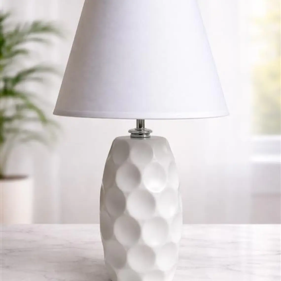 CANDEEIRO 40CM BRANCO BASE 1