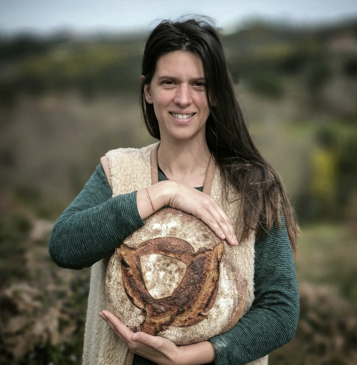 Soraia teaching sourdough bread making