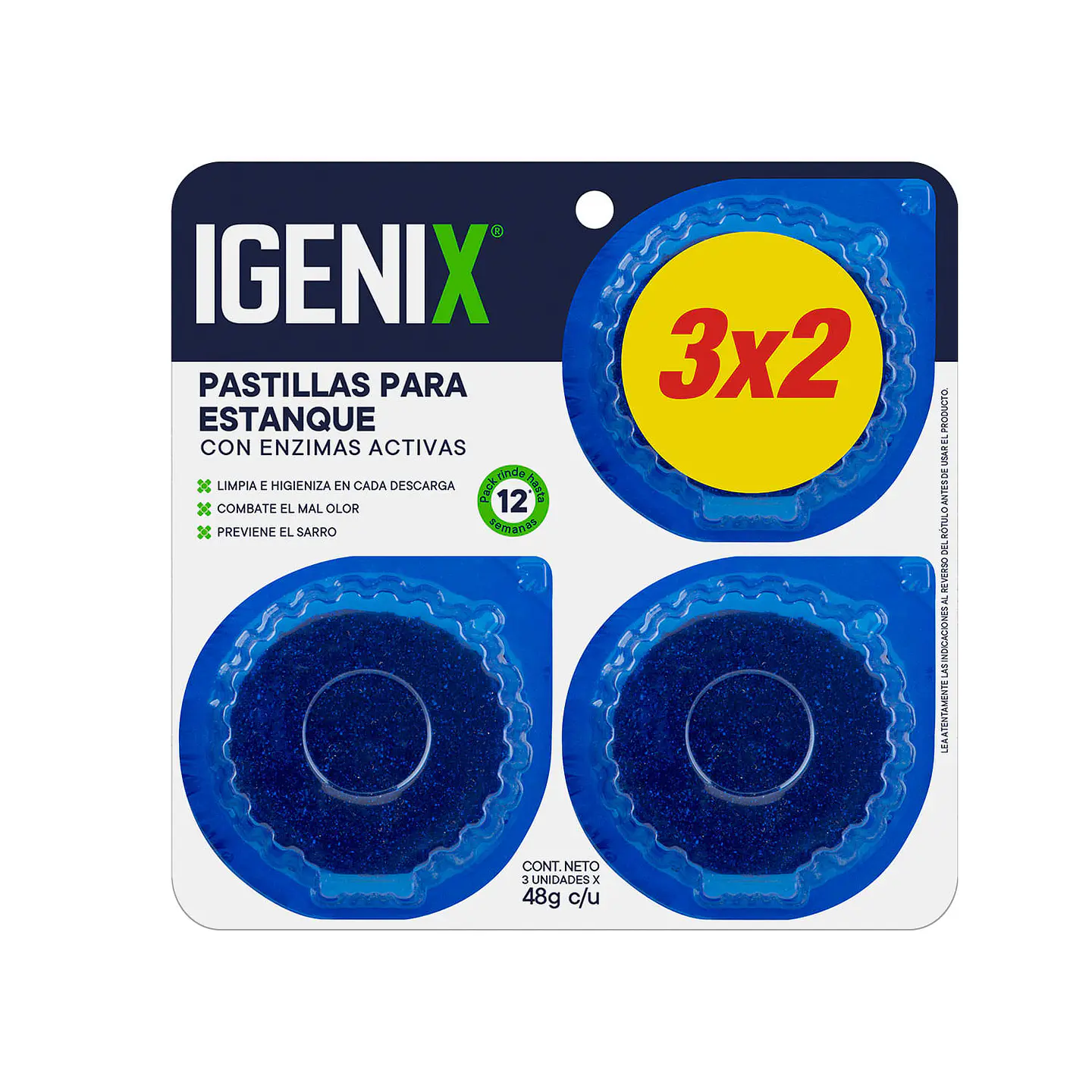 Pastilla para estanque 48 g (pack 3) 1