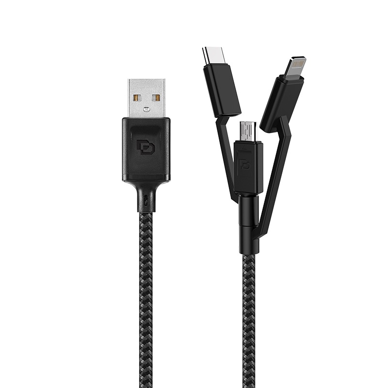  - Cable USB-A a Micro-USB / USB-C / Lightning Dusted Rugged de 1,2 m 2