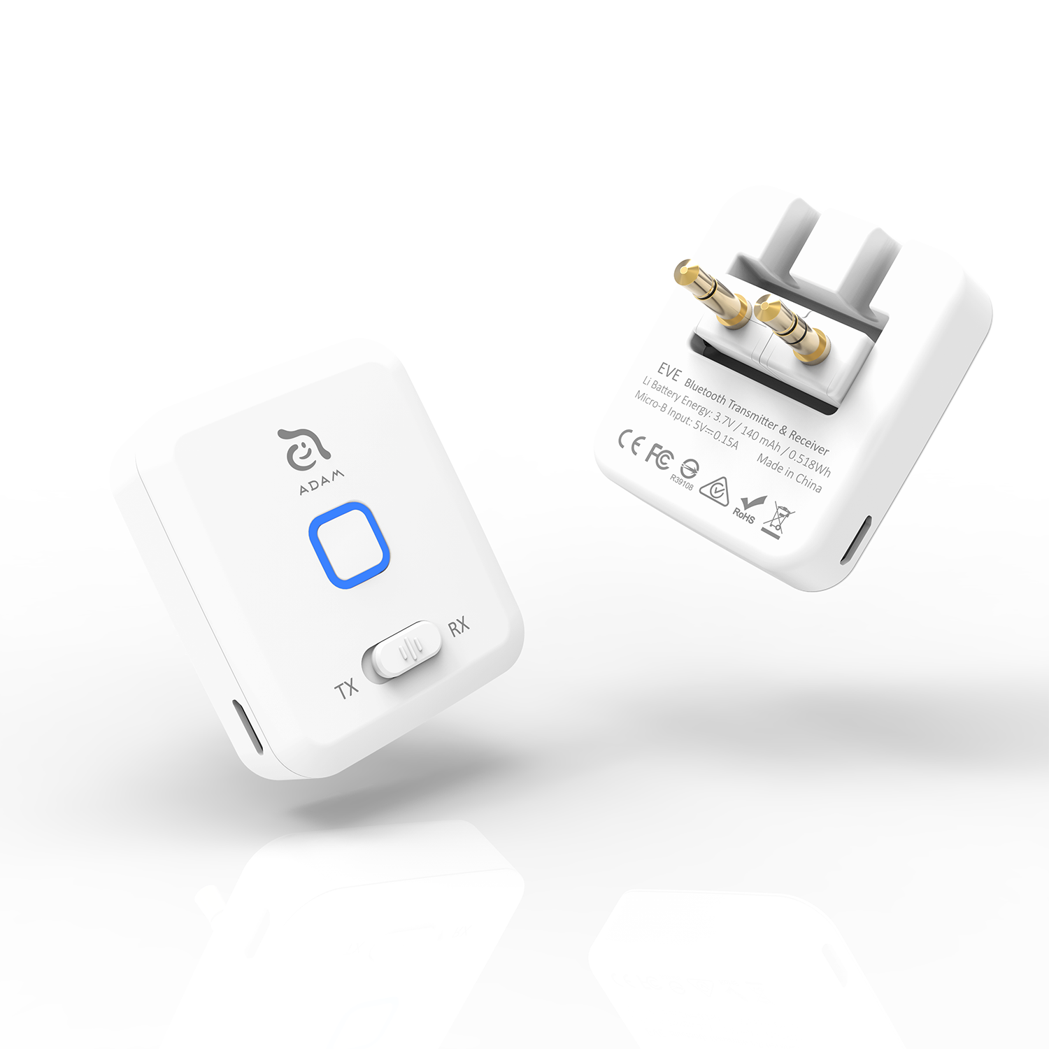  - Transmisor wireless para Airpods Eve Adam Elements blanco 1