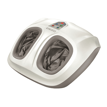 Masajeador Shiatsu Pies Compresión de Aire. Simulador de acupresión con calor Homedics Blanco/Gris