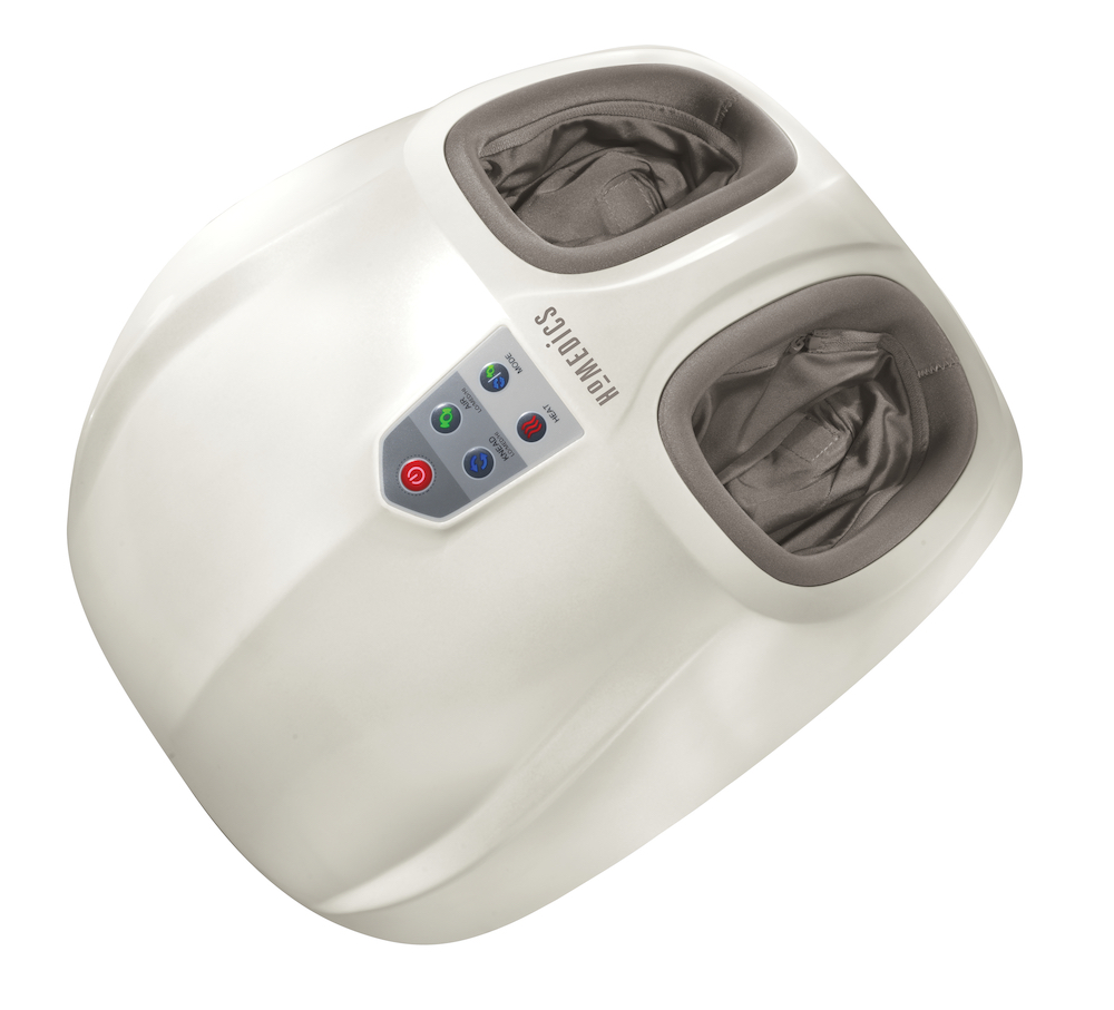  - Masajeador Shiatsu Pies Compresión de Aire. Simulador de acupresión con calor Homedics Blanco/Gris 2