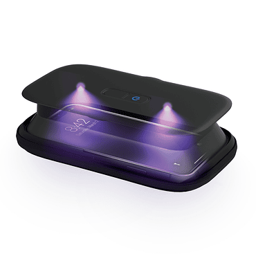 Sanitizador UV para celular con 2 LED UV-C Recargable Homedics Negro