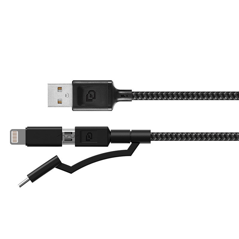 Cable USB-A a Micro-USB / USB-C / Lightning Dusted Rugged