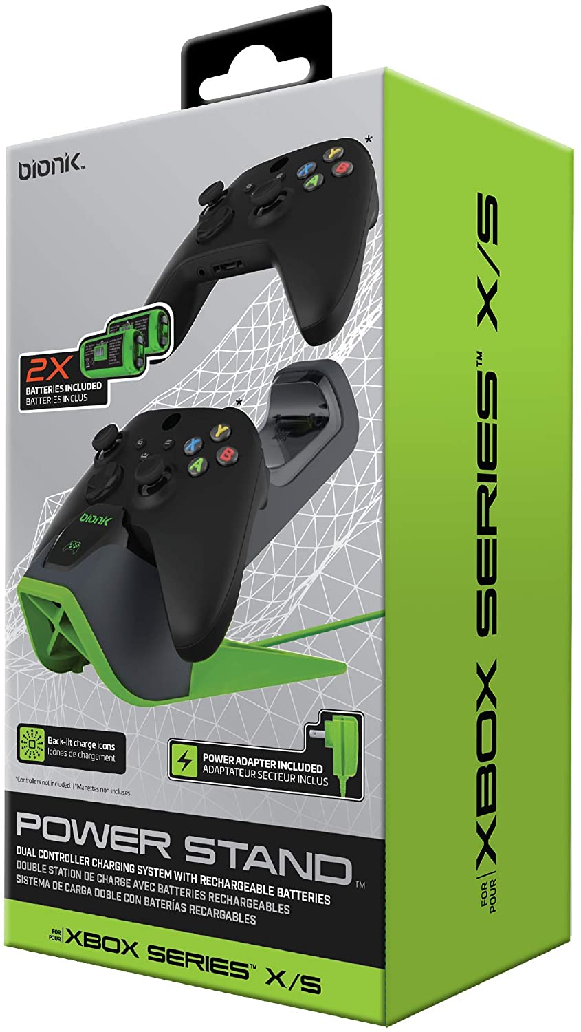 Paquete de baterías de control para Xbox Series X|S, Xbox One/One X/One S  Elite, paquete de 2 baterías recargables de 1100 mAh para Xbox Series  X/Xbox