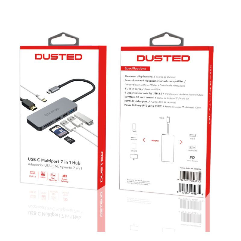  - Adaptador USB-C 7x1 multipuerto con HDMI Dusted 5