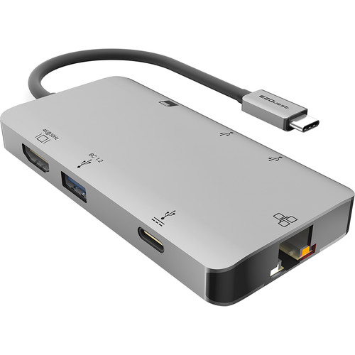  - Hub USB-C, USB 3.0 x 3, USB-C 3.0 x 1, HDMI, Gigabith Ethernet, Micro SD EzQuest 1