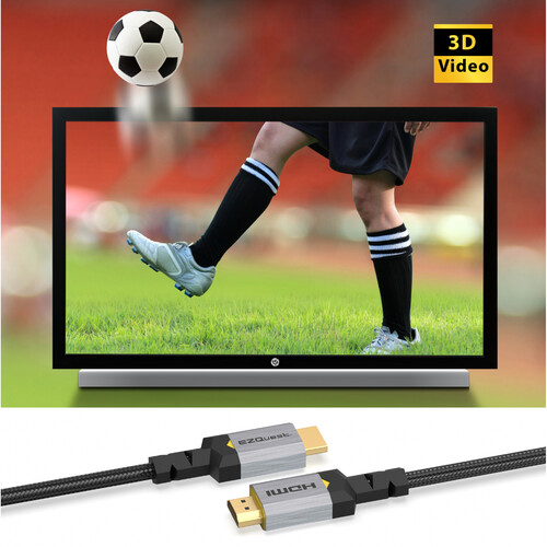  - Cable Ultra HDMI trenzado 10K 60h/4K 120Hz 2.2M Ezquest 5