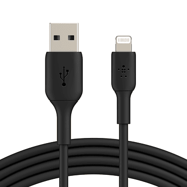 Cable Lighning a USB-A 1.0 Mt Belkin negro