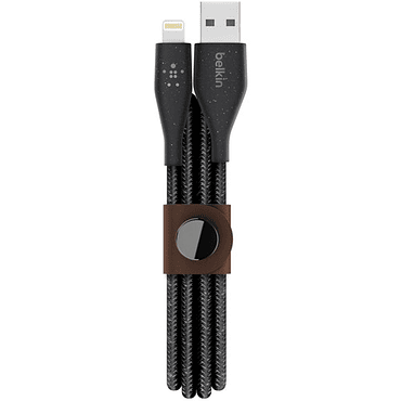 Cable Lighning a USB-A 1.2 Mt Duratek Plus Belkin negro
