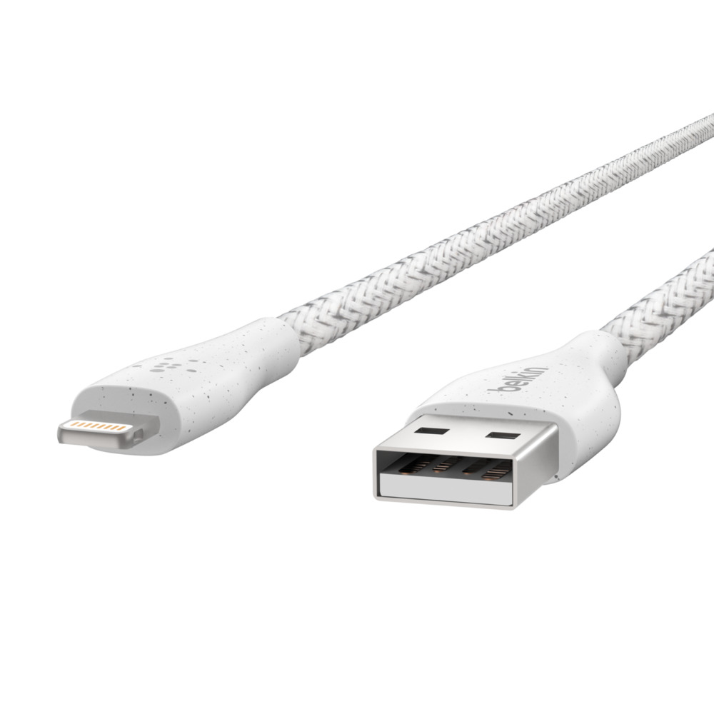  - Cable Lighning a USB-A 1.2 Mt Duratek Plus Belkin blanco 3