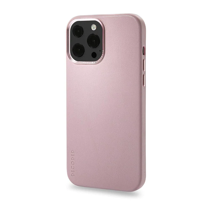  - Funda cuero Decoded Backcover con MagSafe para iPhone 13 Pro Rosado 2