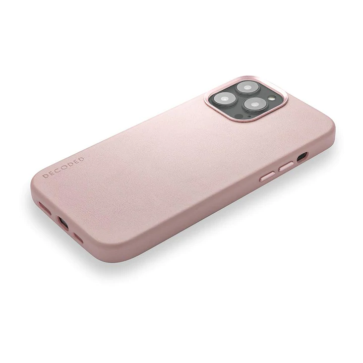  - Funda cuero Decoded Backcover con MagSafe para iPhone 13 Pro Rosado 6