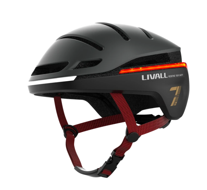 Casco LED EVO21 talla M Livall Negro