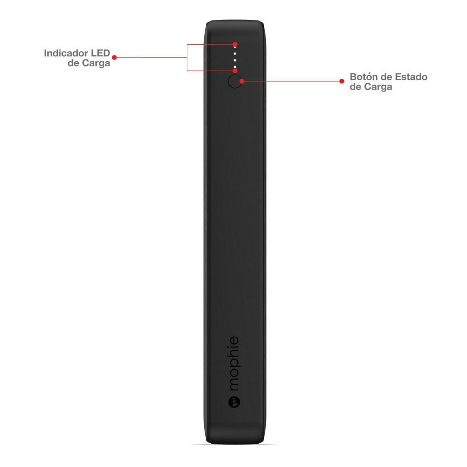  - Bateria de carga rapida 20.000 mAh Mophie negra 5