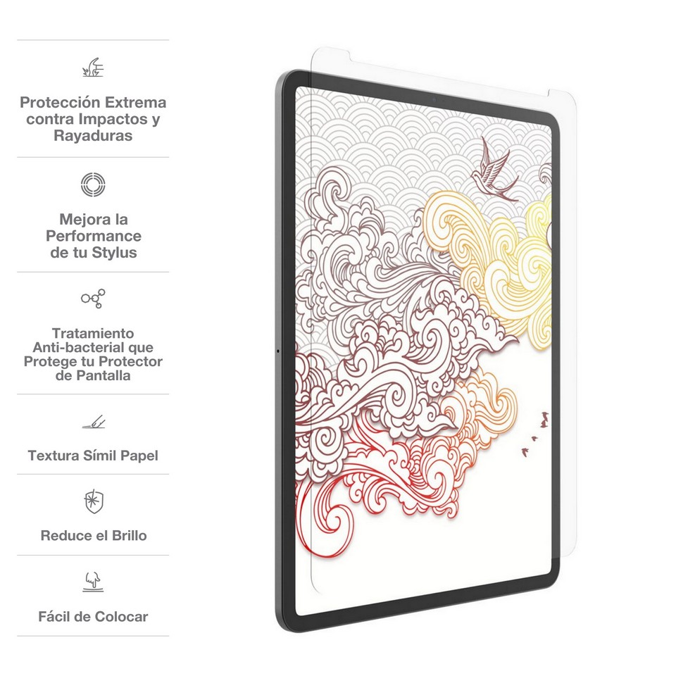  - Lamina Glass Fusion Plus Canvas para iPad Pro 12.9 Zagg 3