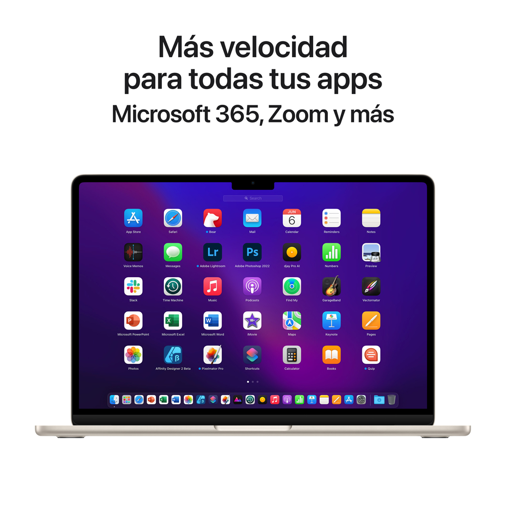  - MacBook Air 13.6/ M2 8C/ GPU 8C/256GB blanco estrella 9