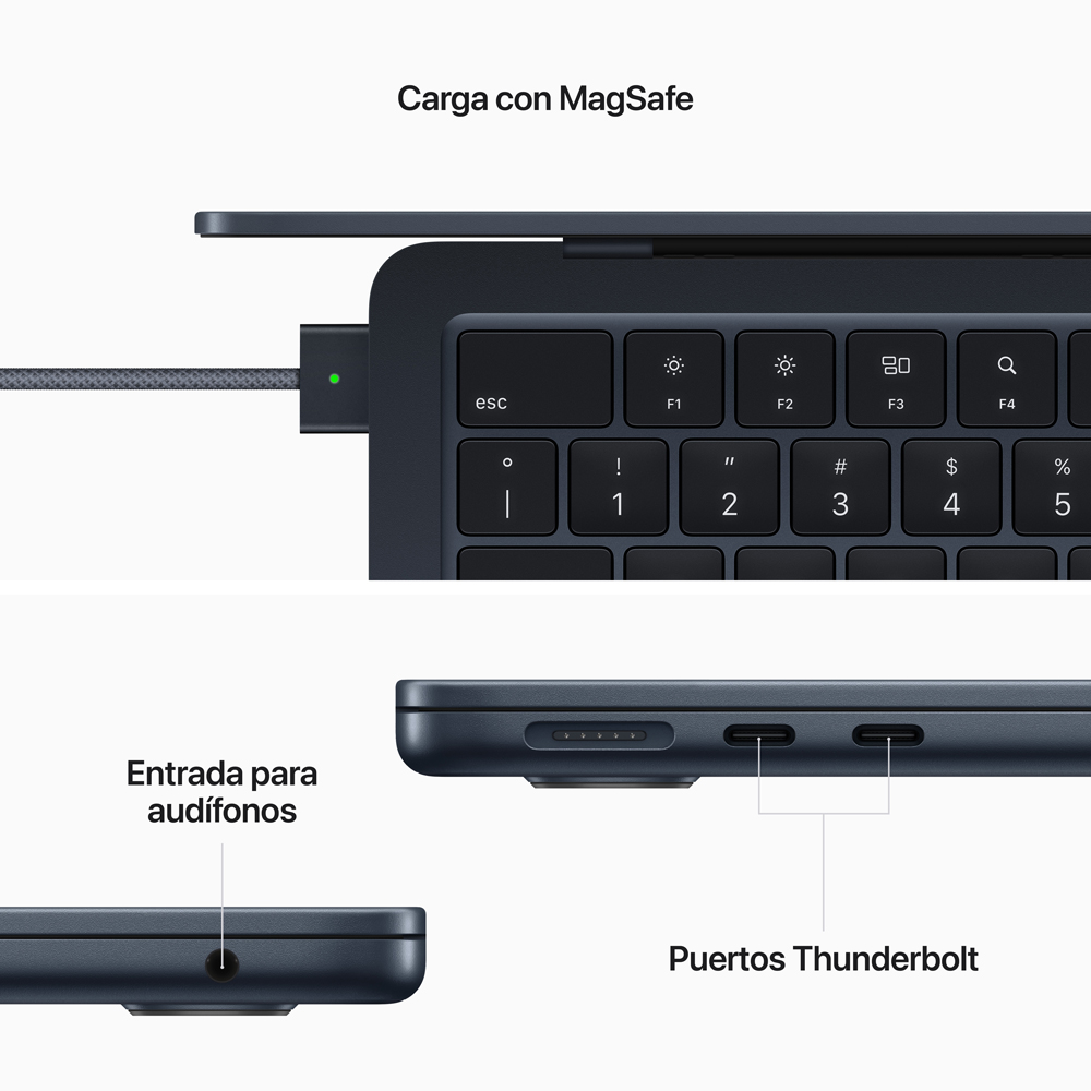  - MacBook Air 13.6/ M2 8C/ GPU 8C/256GB medianoche 7