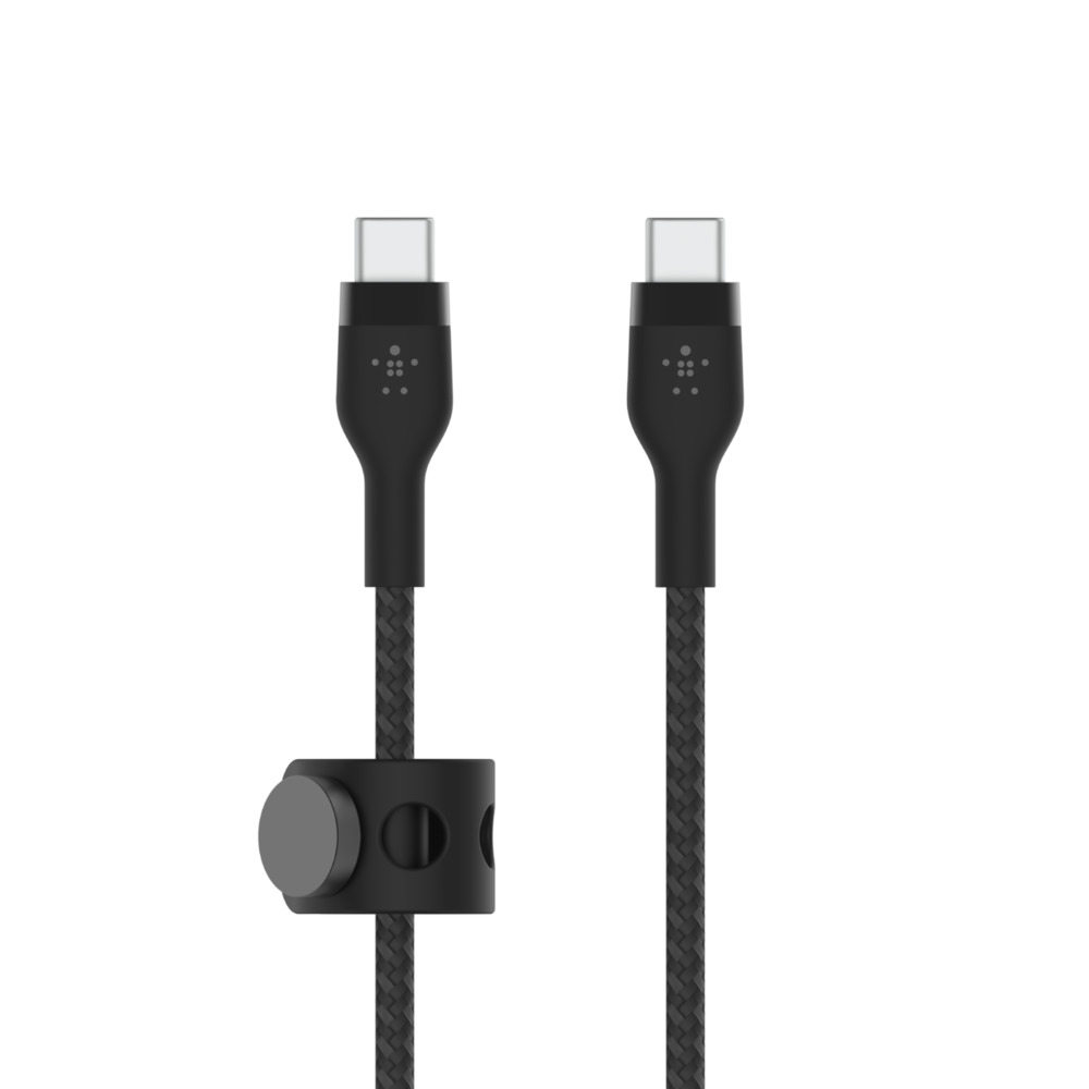  - Cable USB-C a USB-C g 3mt  Pro Flex Belkin Negro  2