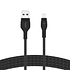  - Cable USB-A a Ligthing 1mt  Pro Flex Belkin Negro 1