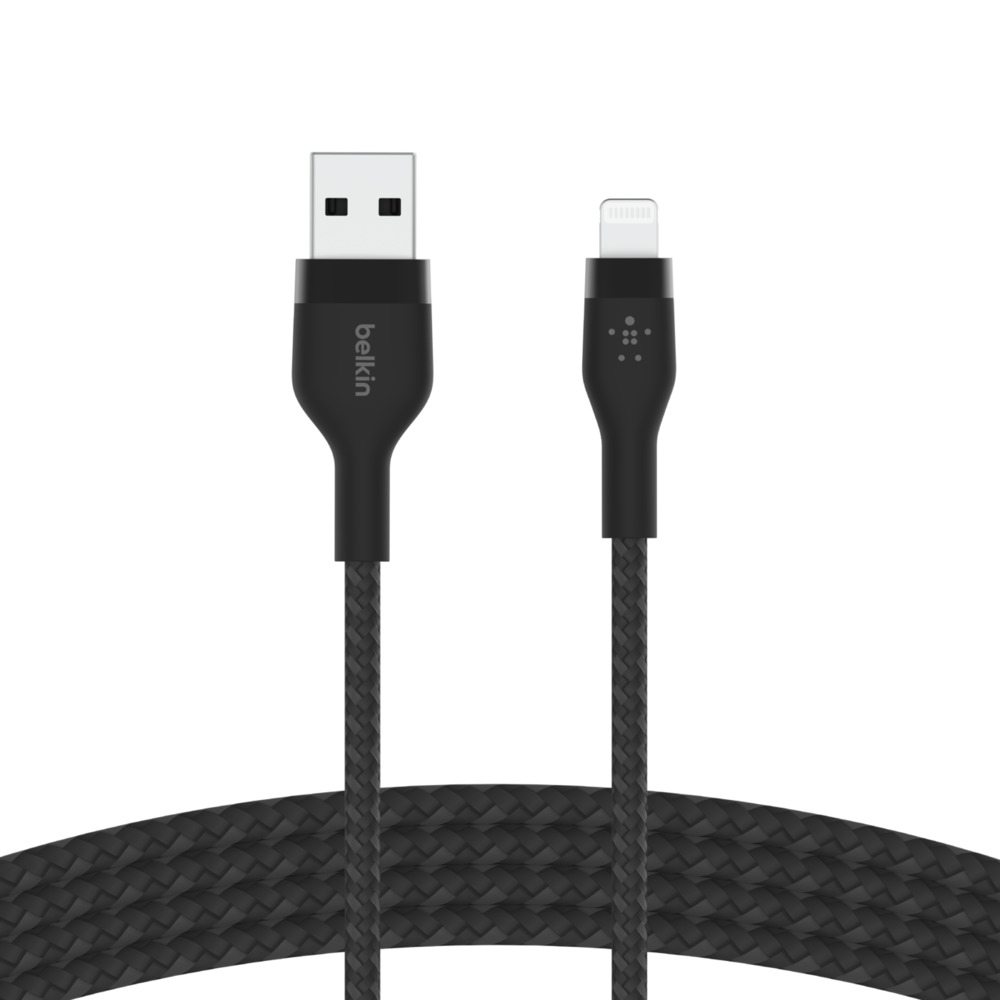  - Cable USB-A a Ligthing 1mt  Pro Flex Belkin Negro 1